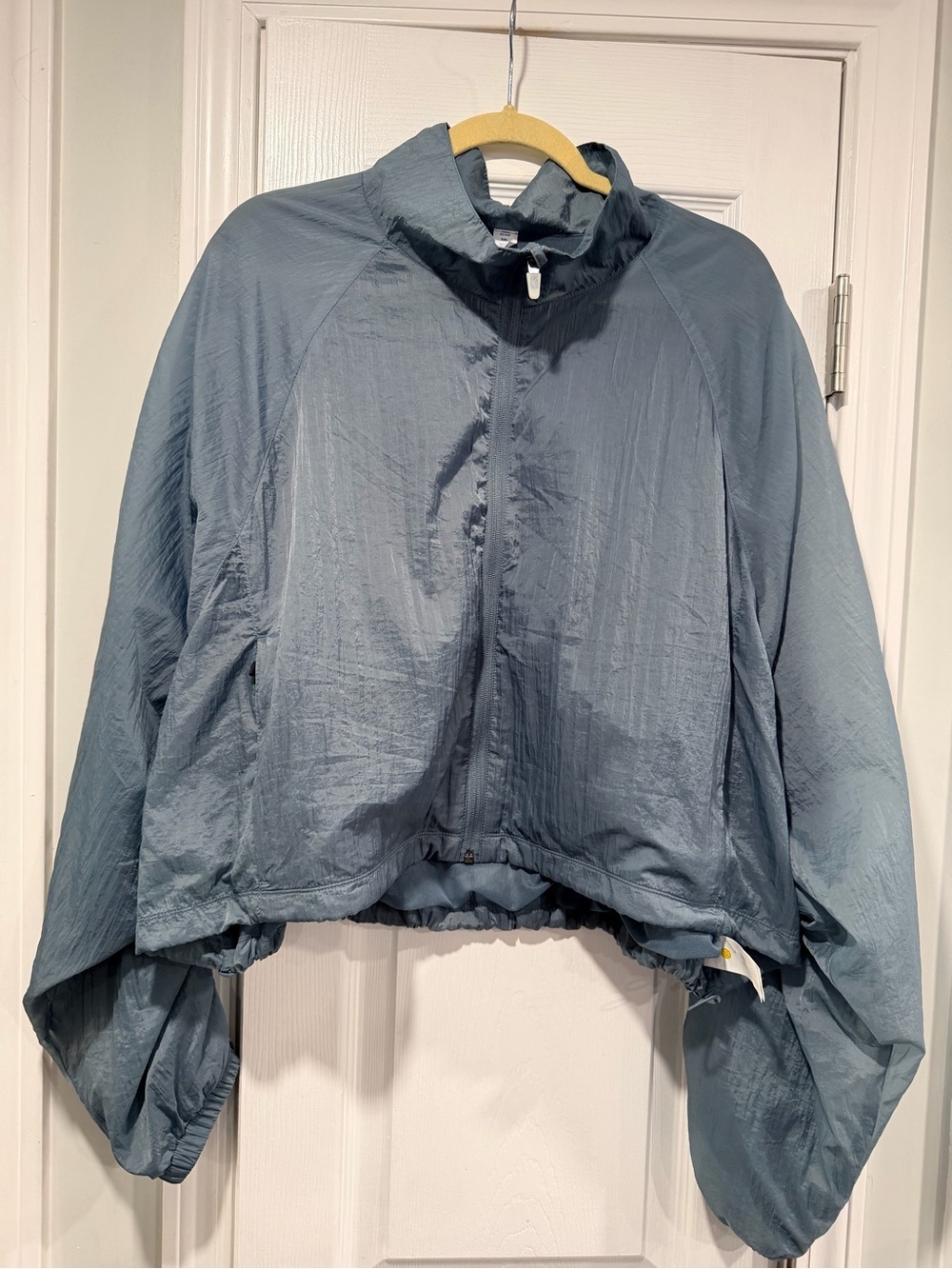 Old Navy Size XXL Go-H2O Teal Water Repellent Cropped Windbreaker Jacket